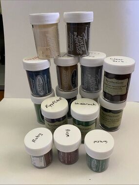 Lot 2 - Assorted Embossing Powders
